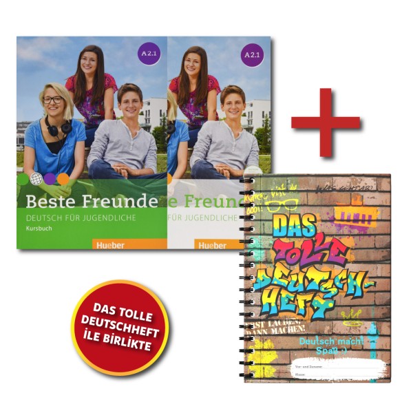 Beste Freunde A2.1 Kursbuch ve Arbeitsbuch + DAS T...