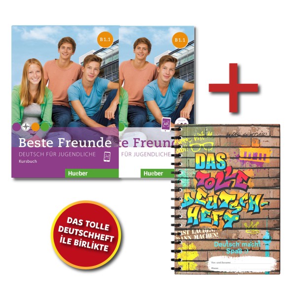 Beste Freunde B1.1 Kursbuch ve Arbeitsbuch + DAS T...